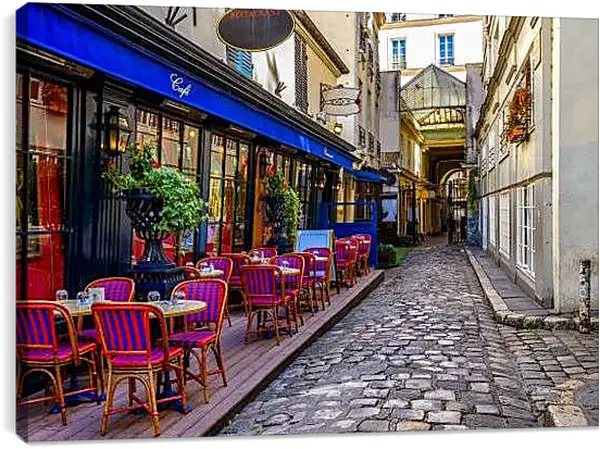 Постер на подрамнике - Французское кафе