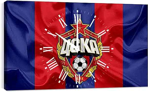 Часы картина - Эмблема ФК ЦСКА Москва