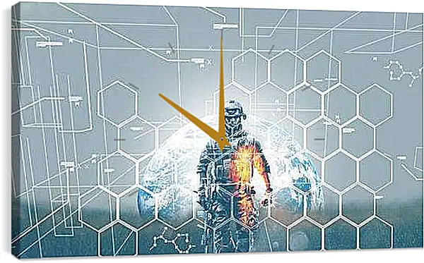 Часы картина - battlefield 3, soldier, graphics