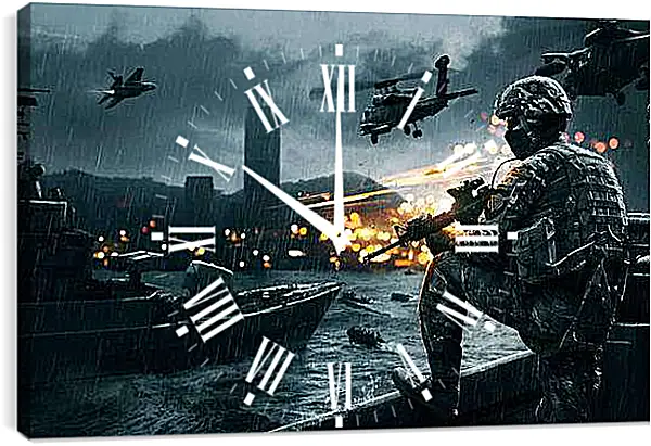 Часы картина - Battlefield 4
