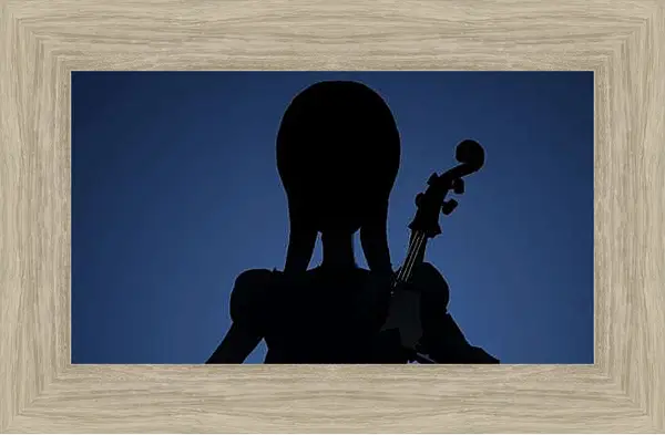 Картина в раме - Силуэт Уэнсдей Аддамс