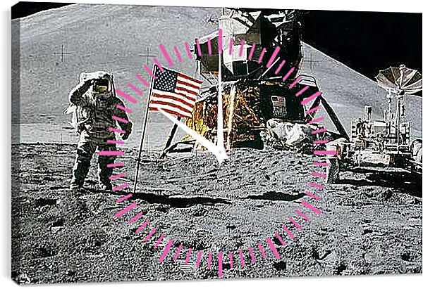 Часы картина - Космос