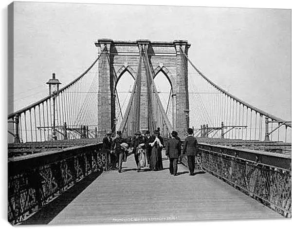 Постер на подрамнике - Бруклинский мост