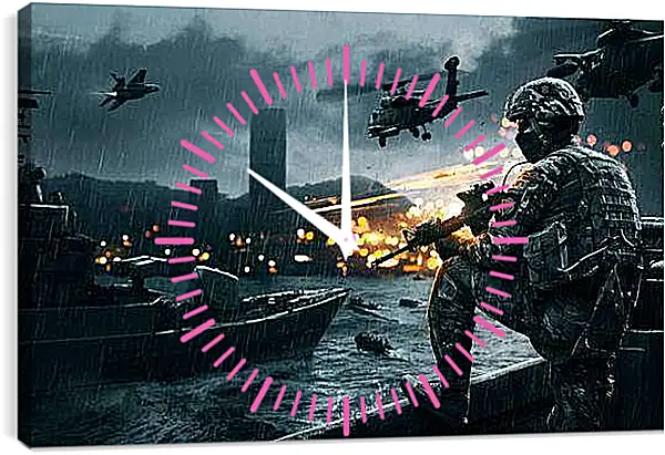 Часы картина - Battlefield 4