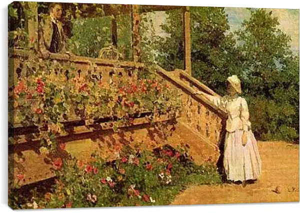 Постер на подрамнике - Настурции. Коровин Константин