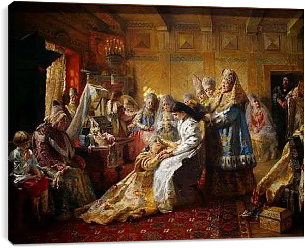 Постер на подрамнике - Под венец. Маковский Константин