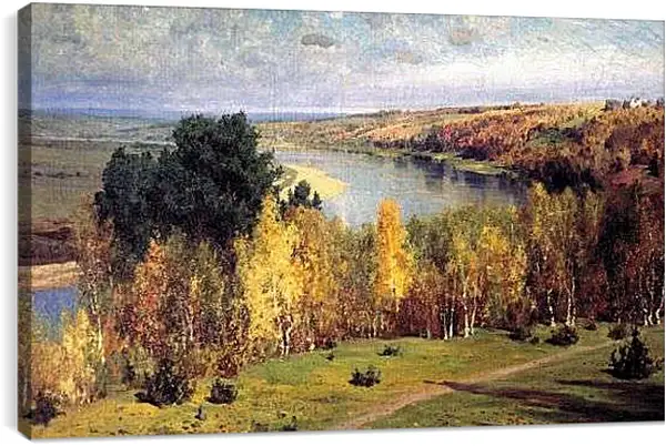 Постер на подрамнике - Золотая осень. Поленов Василий