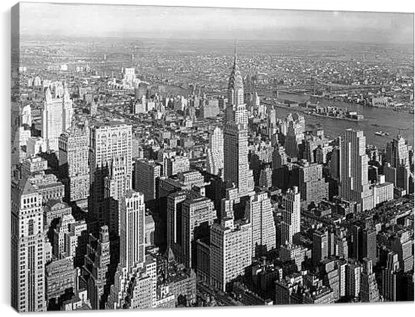 Постер на подрамнике - Крайслер-билдинг