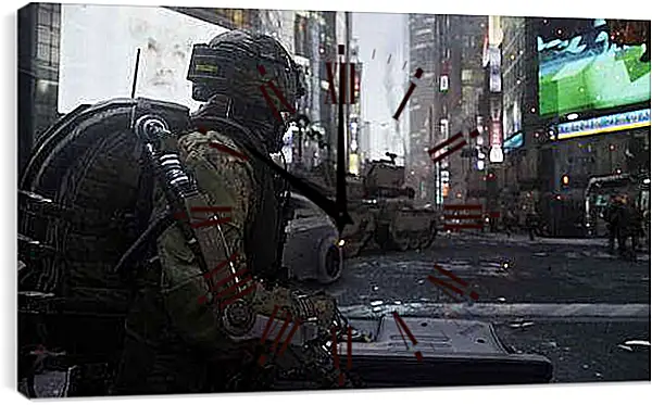 Часы картина - Call Of Duty: Advanced Warfare