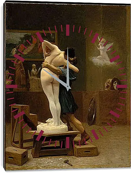 Часы картина - Pygmalion and Galatea - Пигмалион и Галатея. Жан-Леон Жером