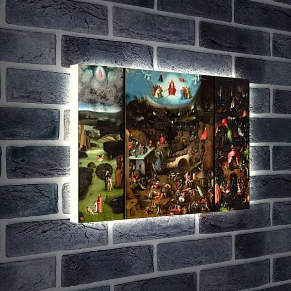 Лайтбокс световая панель - Страшный суд. Иероним Босх