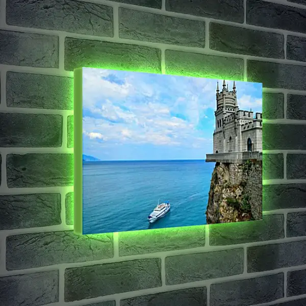 Лайтбокс световая панель - Ласточкино гнездо. Крым