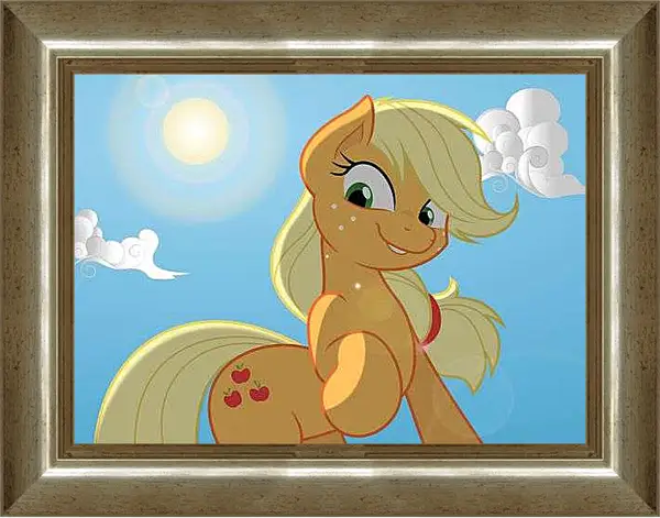 Картина в раме - Пони