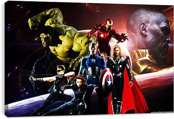 Постер на подрамнике - Мстители Война бесконечности
