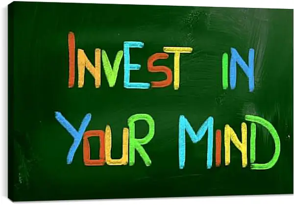 Постер на подрамнике - Вкладывайтесь в свой разум