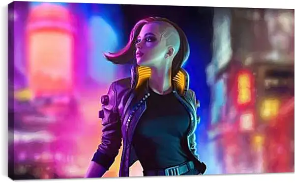 Постер на подрамнике - Cyberpunk 2077