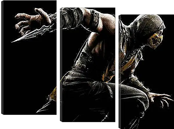 Модульная картина - Mortal Kombat X, Scorpio