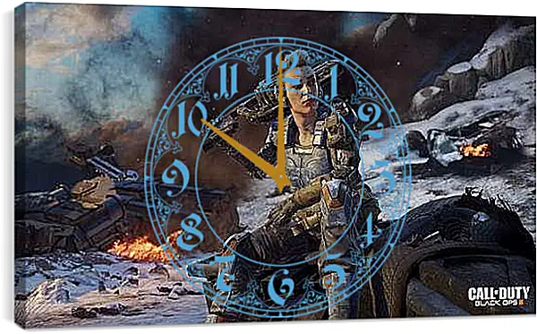 Часы картина - Call Of Duty: Black Ops III