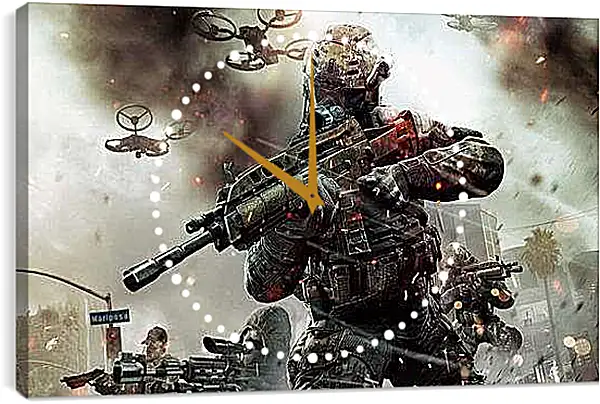 Часы картина - Call Of Duty: Black Ops II
