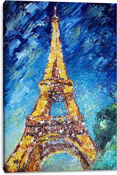 Постер на подрамнике - Эйфелева башня