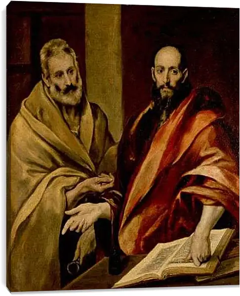 Постер на подрамнике - Sts Peter and Paul. Эль Греко