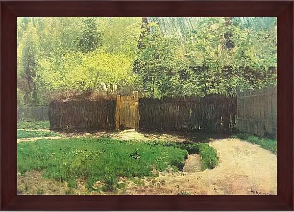 Картина в раме - Первая зелень. Левитан Исаак