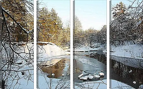 Модульная картина - Зима