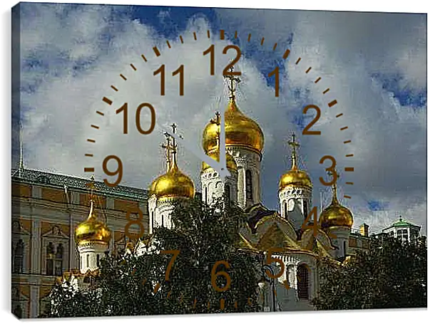 Часы картина - Храм Москва