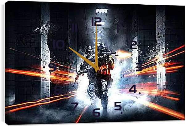 Часы картина - Battlefield 3