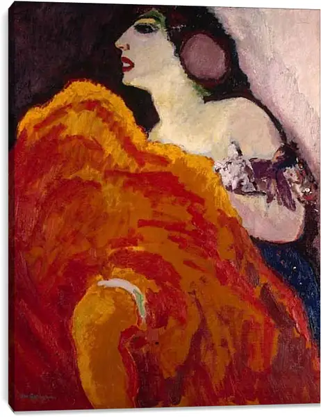 Постер на подрамнике - Красная танцовщица. Кес ван Донген