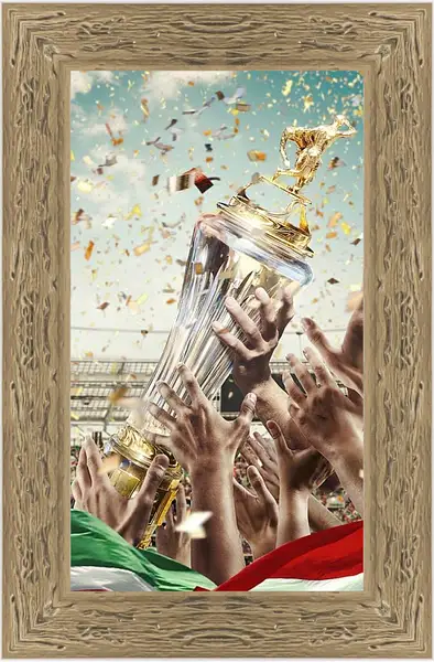 Картина в раме - Чемпионство в РПЛ. Локомотив Москва. Lokomotiv Moscow