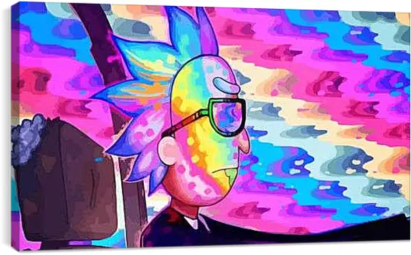 Постер на подрамнике - Рик и Морти