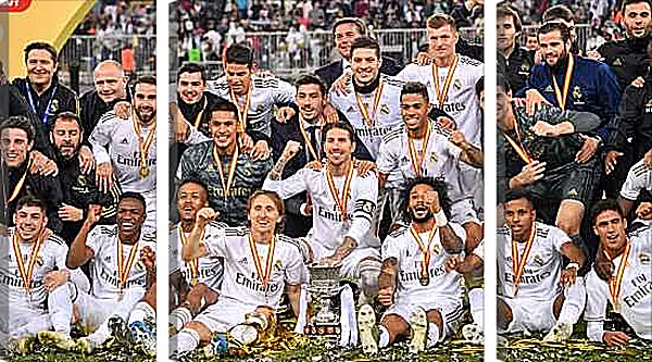Модульная картина - Победа в суперкубке Испании. Реал Мадрид. Real Madrid