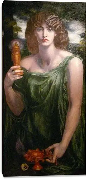 Постер на подрамнике - Mnemosyne. Данте Габриэль Россетти