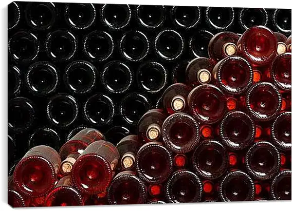 Постер на подрамнике - Тара под вино. Винные мотивы.