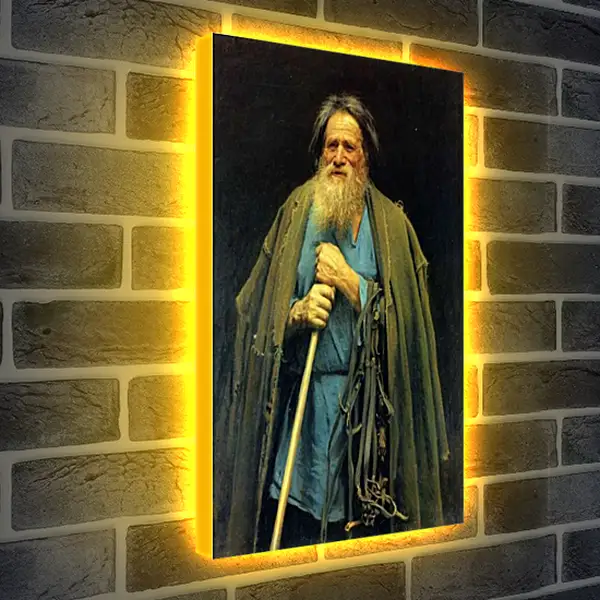 Лайтбокс световая панель - Крестьянин с уздечкой. Мина Моисеев. Иван Николаевич Крамской