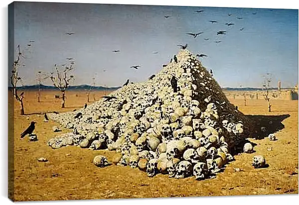 Постер на подрамнике - Апофеоз войны. Василий Верещагин