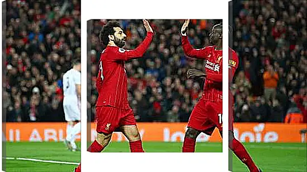 Модульная картина - Празднование гола. Ливерпуль. Liverpool