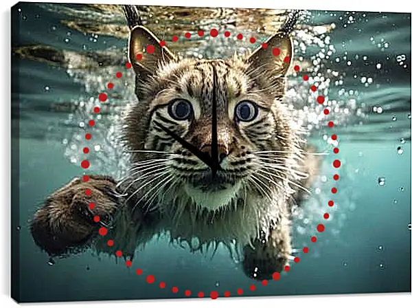 Часы картина - Рысь