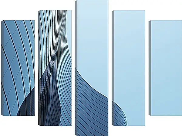 Модульная картина - Время и стекло 3