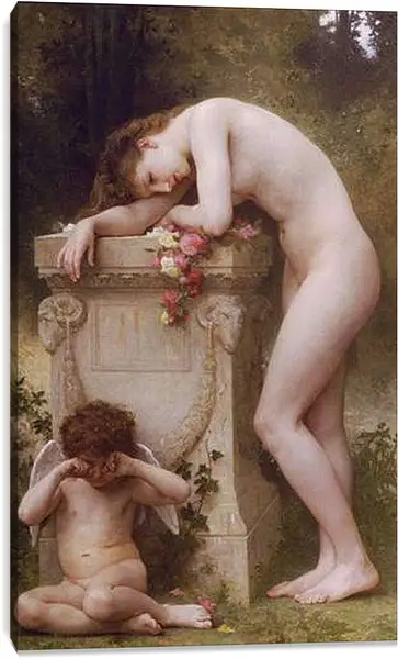 Постер на подрамнике - Douleur Damour. Адольф Вильям Бугро