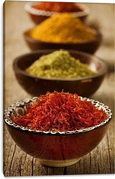 Постер на подрамнике - Ассорти специй. Восточный базар.