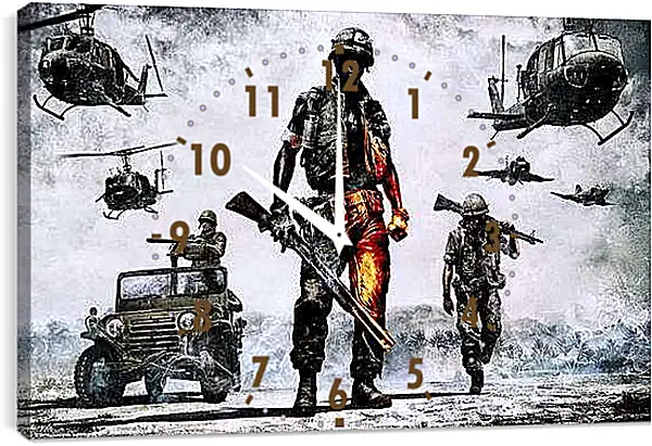 Часы картина - Battlefield: Bad Company 2