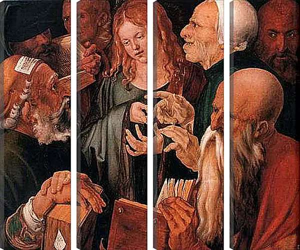 Модульная картина - Christ among the Doctors. Христос среди учителей. Альбрехт Дюрер