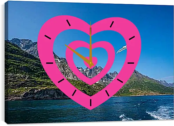 Часы картина - Чайка