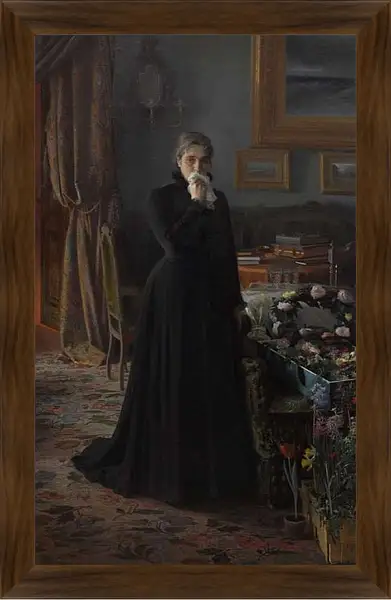 Картина в раме - Неутешное горе. Иван Николаевич Крамской