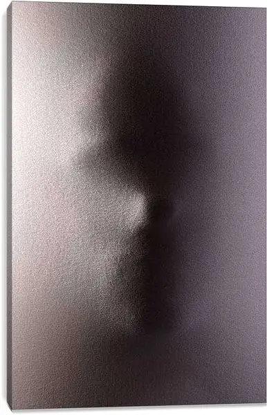 Постер на подрамнике - Лицо за тканью
