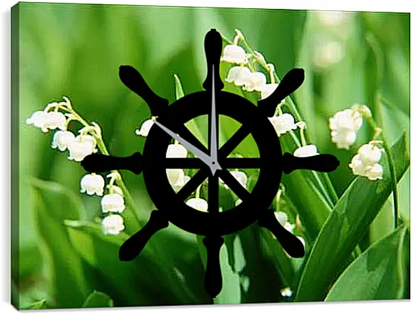 Часы картина - Ландыши