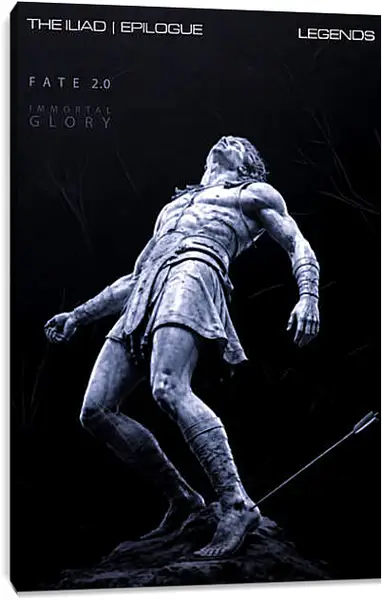 Постер на подрамнике - Ахиллес | Бессмертная слава | Immortal Glory | Постер