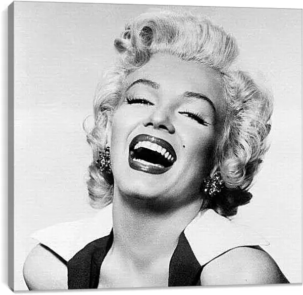 Постер на подрамнике - Мерилин смеётся